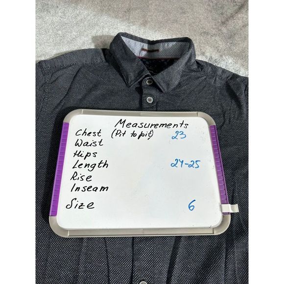 Ted Baker London Slim Fit Short Sleeve Button Up Shirt 2XL - Picture 9 of 10
